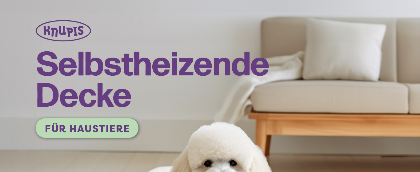 Самогріюча ковдра для собак та котів, коричнева, 60x45 см - м'яка та затишна ковдра для котів - з шумопоглинанням - знімний та пральний чохол - з антиковзною основою