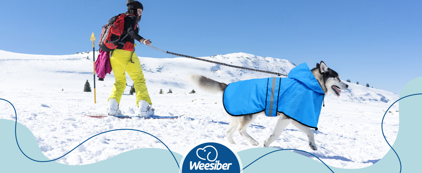Водонепроникний дощовик для собак Weesiber з капюшоном (L, Рожевий)