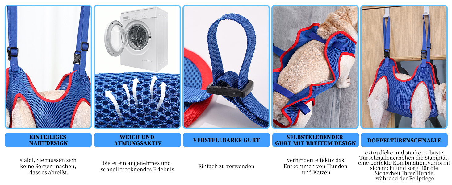 Гамак для грумінгу собак та котів, пристрій для грумінгу та стрижки нігтів, 6-10 кг