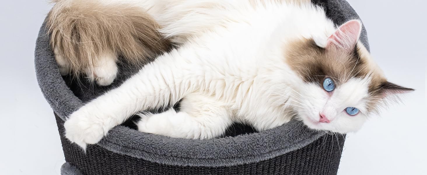 Petrebels Дряпка для котів - дряпка-домик, 110 см, чорна