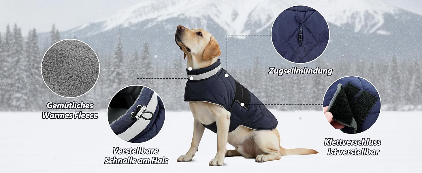 Зимовий теплий одяг для собак середнього розміру, водонепроникний флісовий одяг, куртка для собак з отвором для шлейки, відбиваючий зимовий одяг, в клітинку, зелений, розмір M