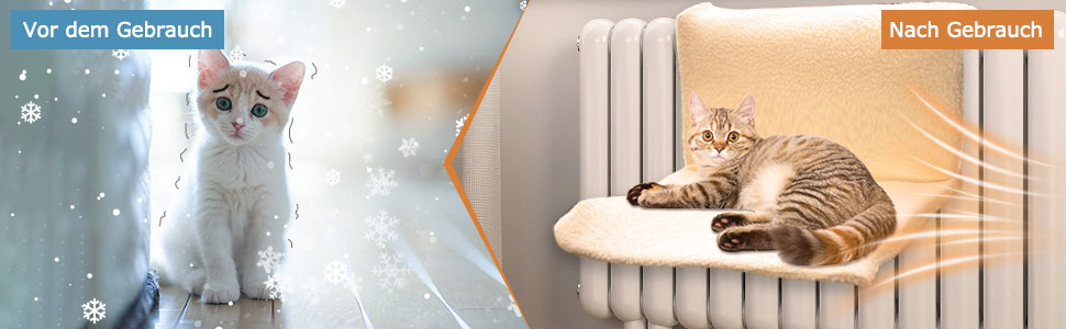 Кішка/Собака, тепле ліжко для батареї опалення, міцний металевий каркас, до 5 кг, сірий колір