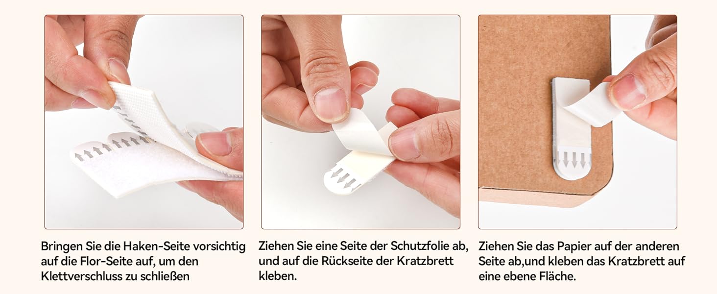 Котячий дряпак для стіни AUSCAT з коробкою, 7 шт. Картон для дряпання котів, захист стін та меблів, 37 x 24 см, дизайн Панда