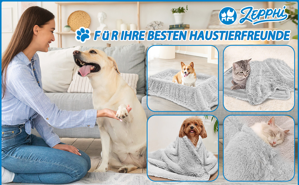 Водонепроникний коврик для собак, плюшевий та м'який, 152x127 см, великі породи, великий розмір, серпа фліс, захисний коврик для собачого дивана, сірий XL (152x127 см)