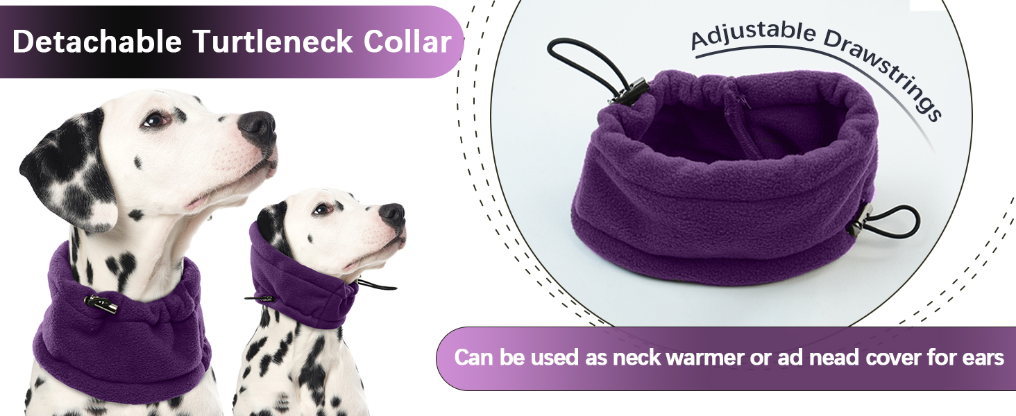 Пуловер для собак, тепла куртка з флісу, костюм для середніх собак, костюм-комбінезон з ніжками, пуловер для собак, теплий халат з флісу, костюм для собак Hunter Fleece (Хакі, фіолетовий)