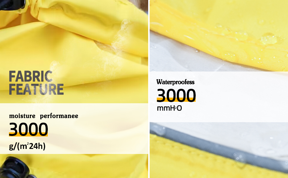 Дощовик для собак, водонепроникний, світловідбиваючий, регульований, дихаючий, з отвором для шлейки, для малих, середніх та великих собак (Жовтий та Білий, розмір XXXL)