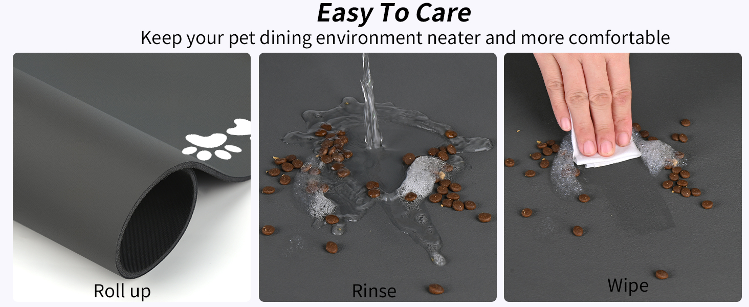 Килимок під миску для собак та котів, швидковисихаючий, водонепроникний, антиковзкий (60x150 см)