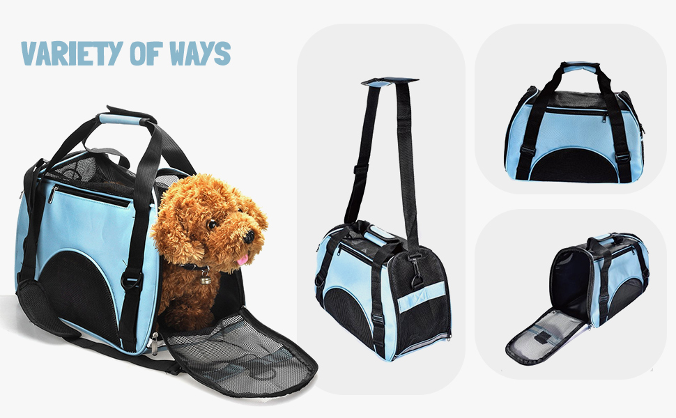 PETCUTE Сумка-переноска для собак і котів, рожева, 50 x 23 x 34 см