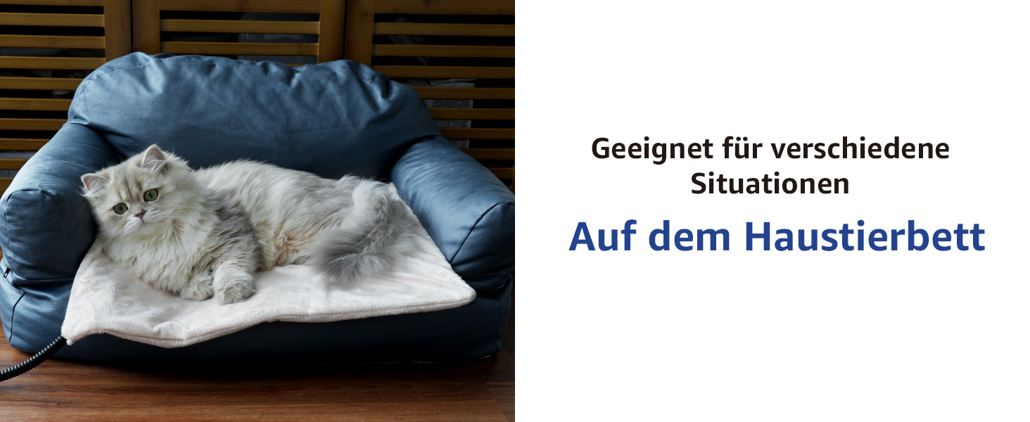 Кішечковий та собачий килимок NICREW з підігрівом 40x45 см, стабільна температура, антигризунковий кабель, хакі, 30 Вт