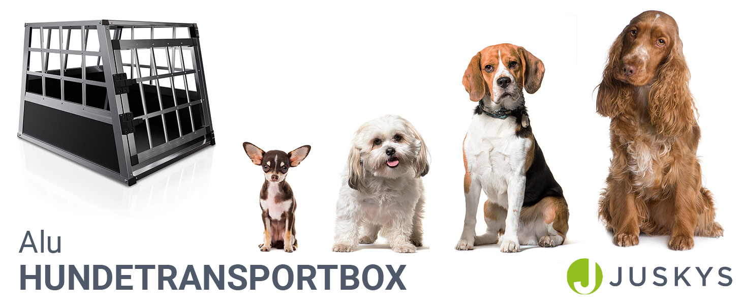 Транспортна переноска для собак Juskys Alu M - алюмінієва переноска для собак, 69x54x51 см, міцна та легка у догляді