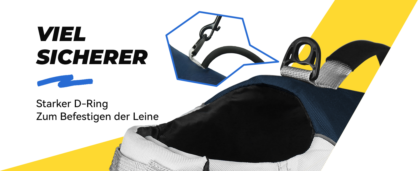 AMZNOVA Жилет для плавання собак 'Shark', з плавниками та хвостом акули, рятувальний жилет для собак, для катання на човні, допомога у плаванні, L, Сірий (66-81 см)