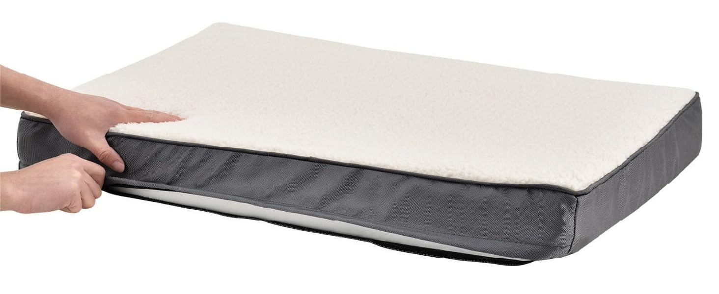 Ортопедичне ліжко для собаки Juskys Milow 92х69см бежевий