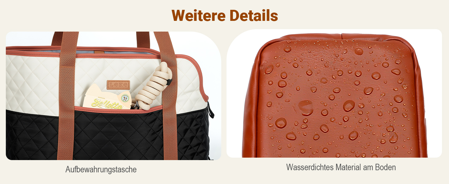 Транспортна сумка для собак та котів до 5 кг, чорно-бежева