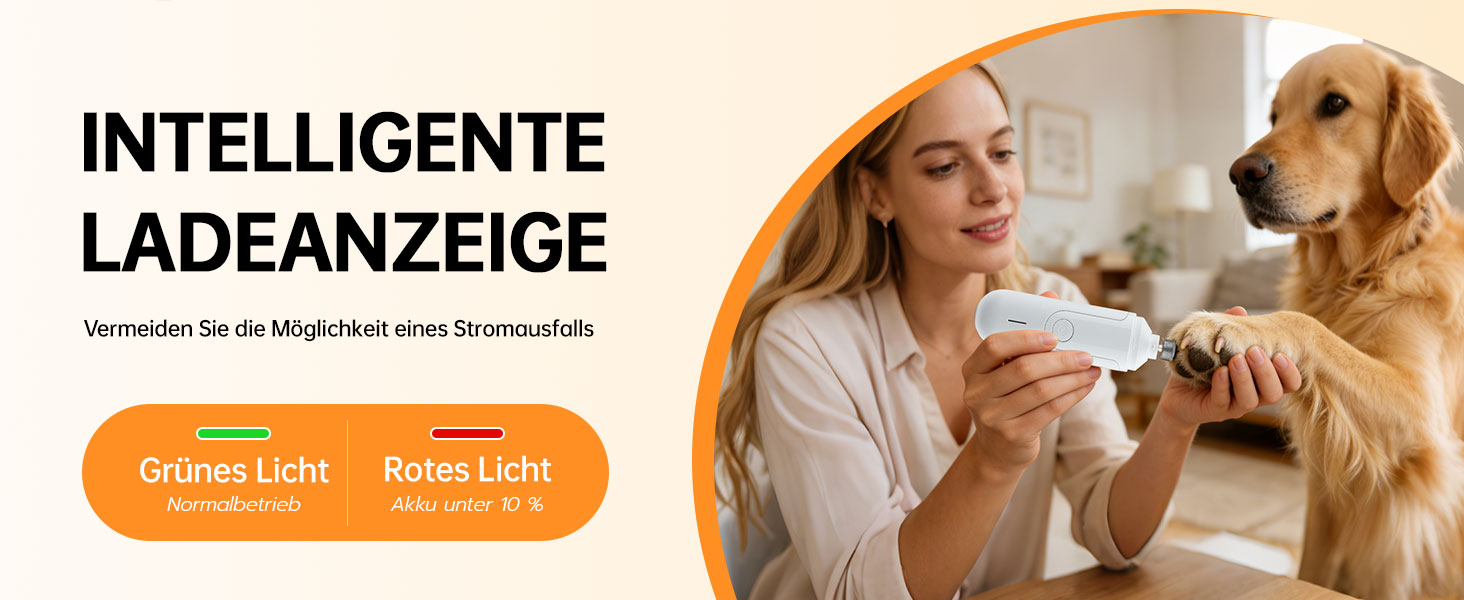 Електричний точило для собачих кігтів Mcbazel – бездротовий тример для собак великих, середніх та малих порід