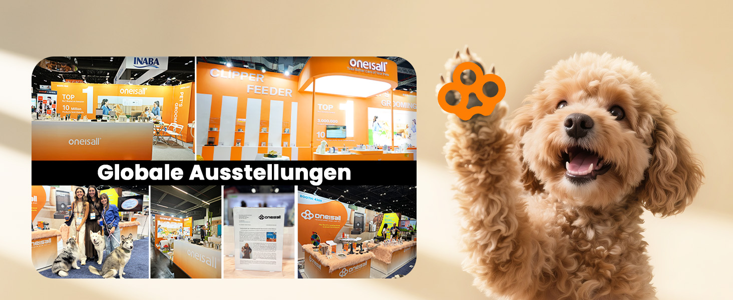 Машинка для стрижки собак Oneisall Leise Hundeschermaschine Upgrade Pro: професійна модель для собак та котів, акумулятор 2000mAh, водонепроникність IPX7, для догляду за шерстю вдома