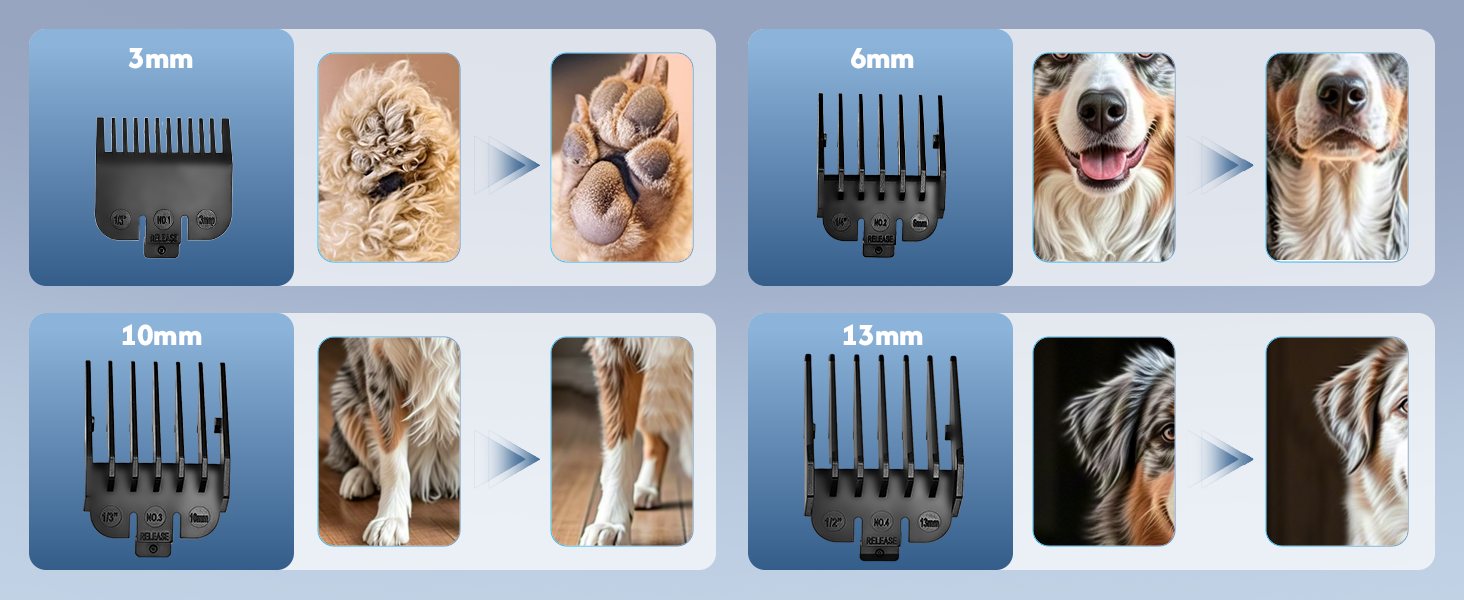 Професійна машинка для стрижки собак з товстим хутром, бездротова з LED-дисплеєм, тиха, акумуляторна, триммер для собак з набором для догляду за кігтями (срібна)
