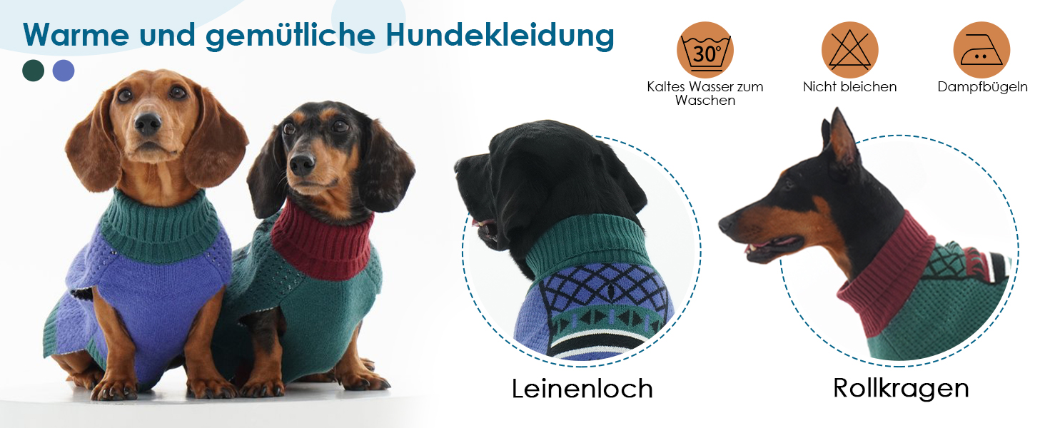 Пуловер для собак Katzinst з коміром-стойкою, зелений, 3XL XXXL. Легкий та теплий пуловер для великих собак, без рукавів, зимовий одяг для собак