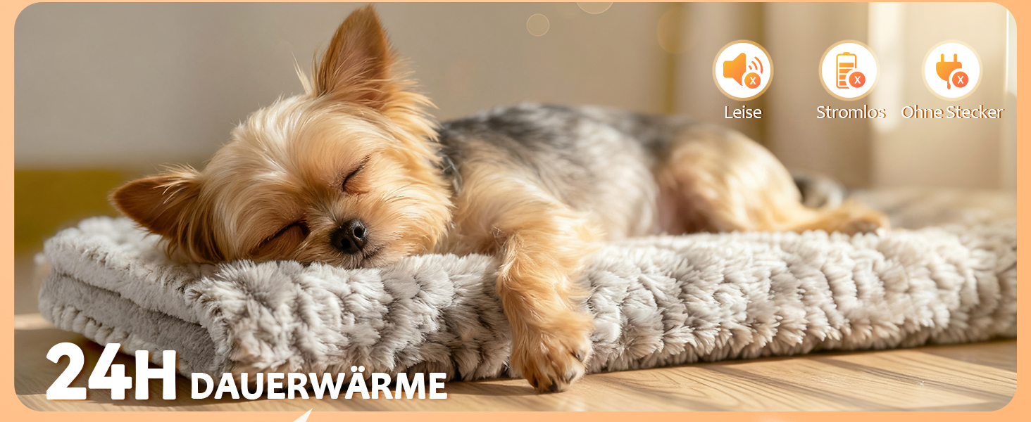 Тепла ковдра Mora Pets для котів: самонагріваюча, м'яка, двостороння, 70 x 46 см