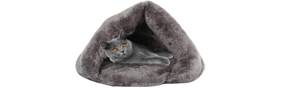 Кімната для собак та котів ITODA: м'яке ліжко-будиночок для собак, котів, цуценят. Тепле та затишне місце для відпочинку вдома. Колір: темно-коричневий