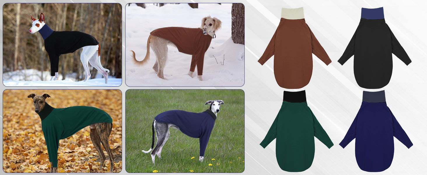 Теплий пуловер з коміром-горловиною для Whippet, Windhund та маленьких собак, теплий одяг для собак на зиму, коричневий, розмір S