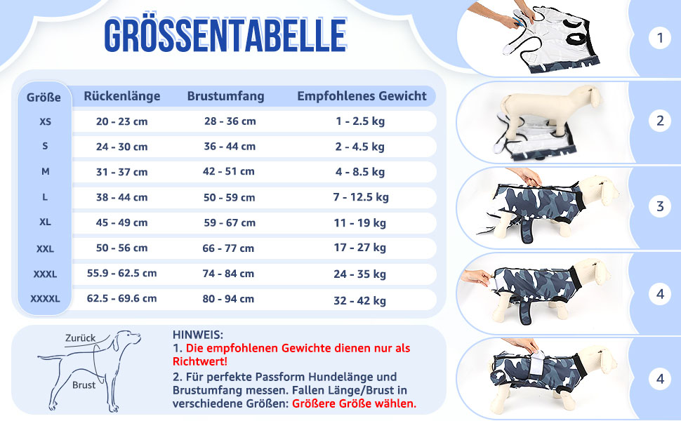 Захисний одяг для собак після операції: комбінезон з блискавкою та липучкою, анти-протікання та захист ран, дихаючий, жовтий (XXL)