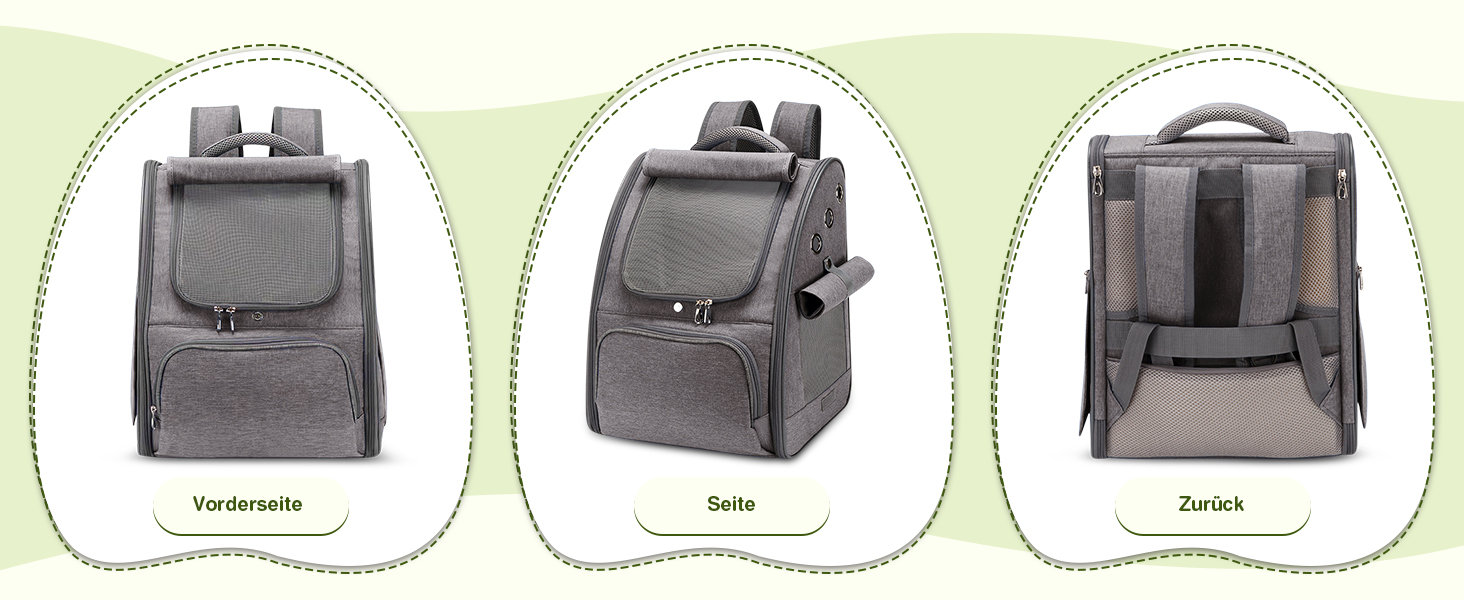 Рюкзак для котів та собак ALLSOPETS, складний, дихаючий, з сонцезахистом, для маленьких котів та собак. Ідеально для подорожей, кемпінгу та походів (Колір: Ягідний рожевий)