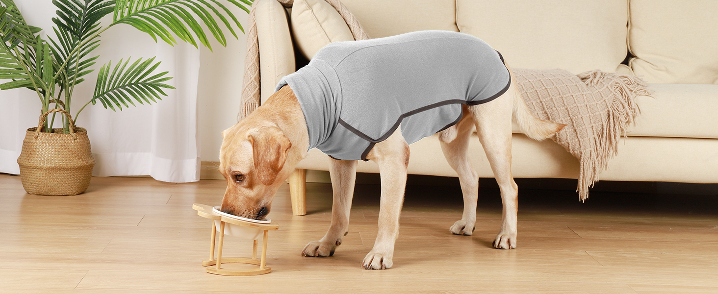 Пуловер для собак, теплий та м'який, зимовий пуловер для собак, котів, пуловер для маленьких, середніх та великих собак – (L, Сірий)