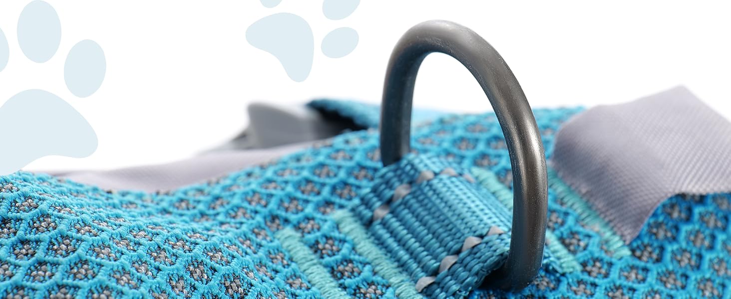 Шлейка для собак Huntboo Anti-Zug, для малих, середніх та великих собак, не тягне, світловідбиваюча, з 2 карабінами, регульована, для тренувань та бігу (M, синій)