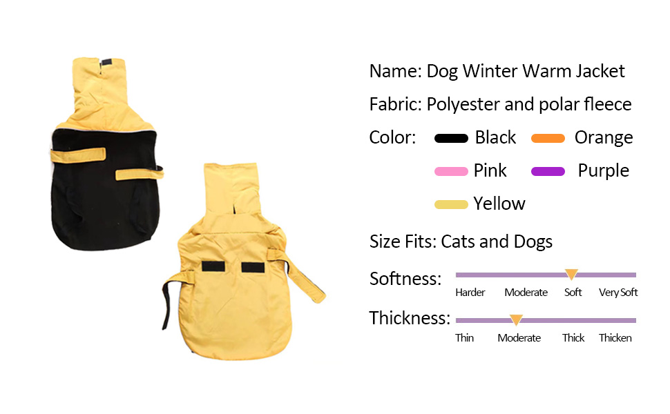 Водонепроникна тепла куртка для віндхундів на зиму, регульована, флісова, для великих та середніх собак (Оранжева, L)