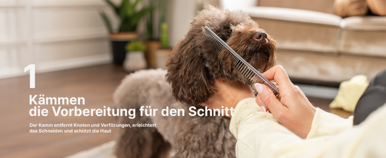 Машинка для стрижки собак RAGI - бездротова, тиха, акумуляторна для собак та котів, чорна