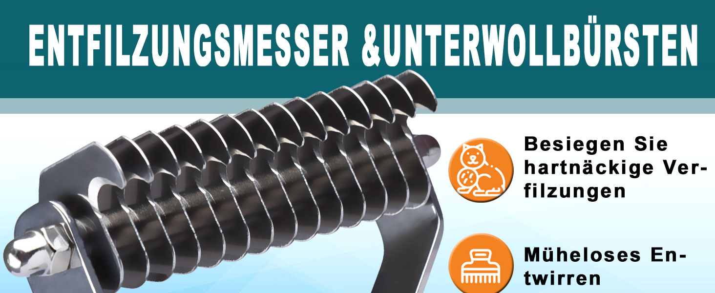 Тріммер для підшерстка Coat King, щітка для собак та котів, 14 лез, 184*62 мм