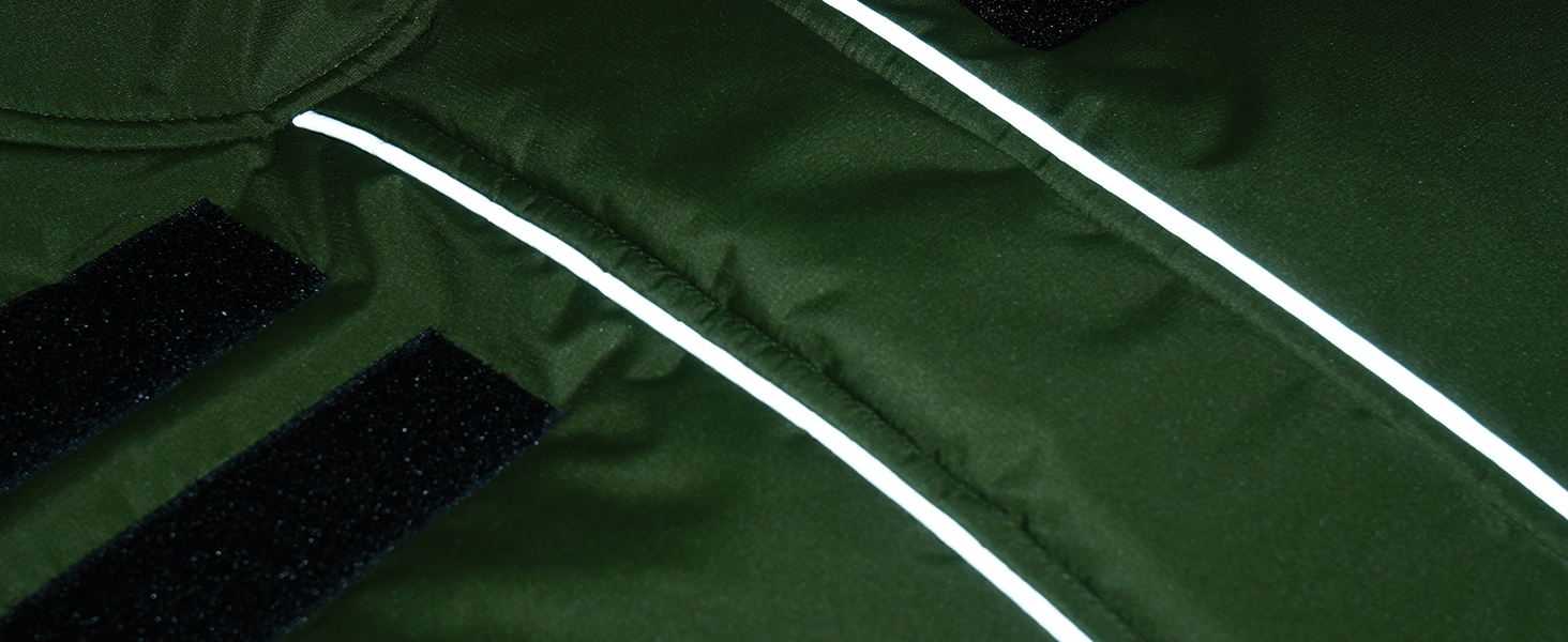 Зимова куртка для собак IECOii, тепла, водонепроникна, регульована, з відбиваючими елементами, фіолетова, XL