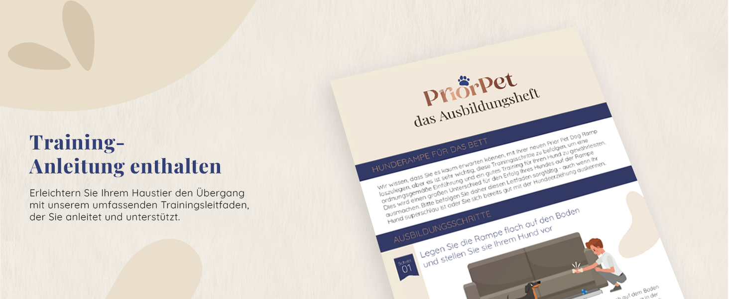 Сходинки для собак PRIORPET з берези з поручнями - регульована висота до 94.5 см - складаються - антиковзні ручки - для малих собак до 23 кг - коричневі (чорні)