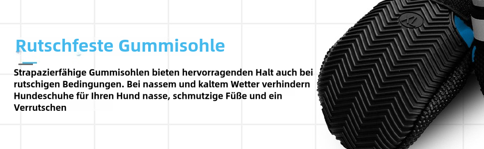 Взуття для собак, 4 шт. Водонепроникні чоботи для собак з антиковзкою підошвою та світловідбиваючим кріпленням, для маленьких, середніх та великих собак (XXL, Синій)
