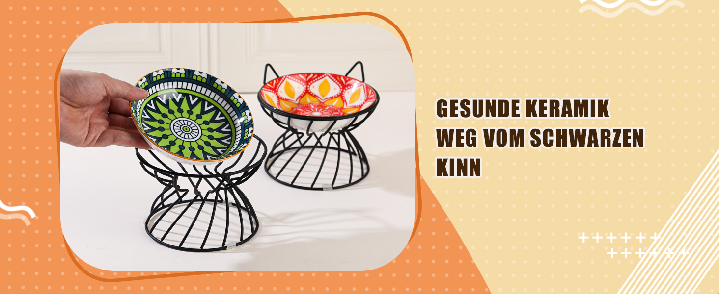 Підвищений годівниця для котів, кераміка, анти-блювотна, 250 мл, темно-синій