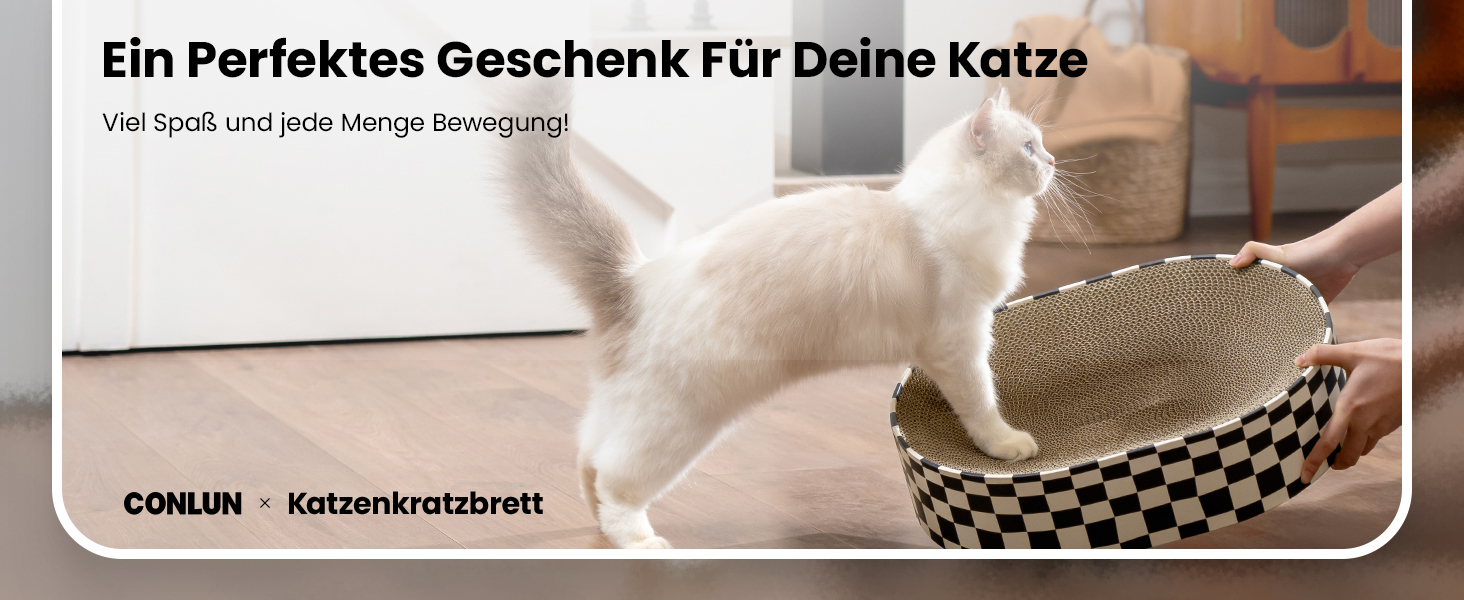Кігтеточки для котів Conlun 2 в 1: овальні, з мискою та гніздом. З гофрокартону, для лежання та точіння кігтів. Розмір 43x33x10 см