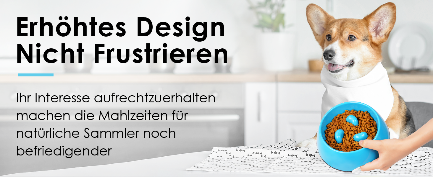 Миска для собак та котів Uperdeign, антизатримка, інтерактивна, 600 мл, рожева