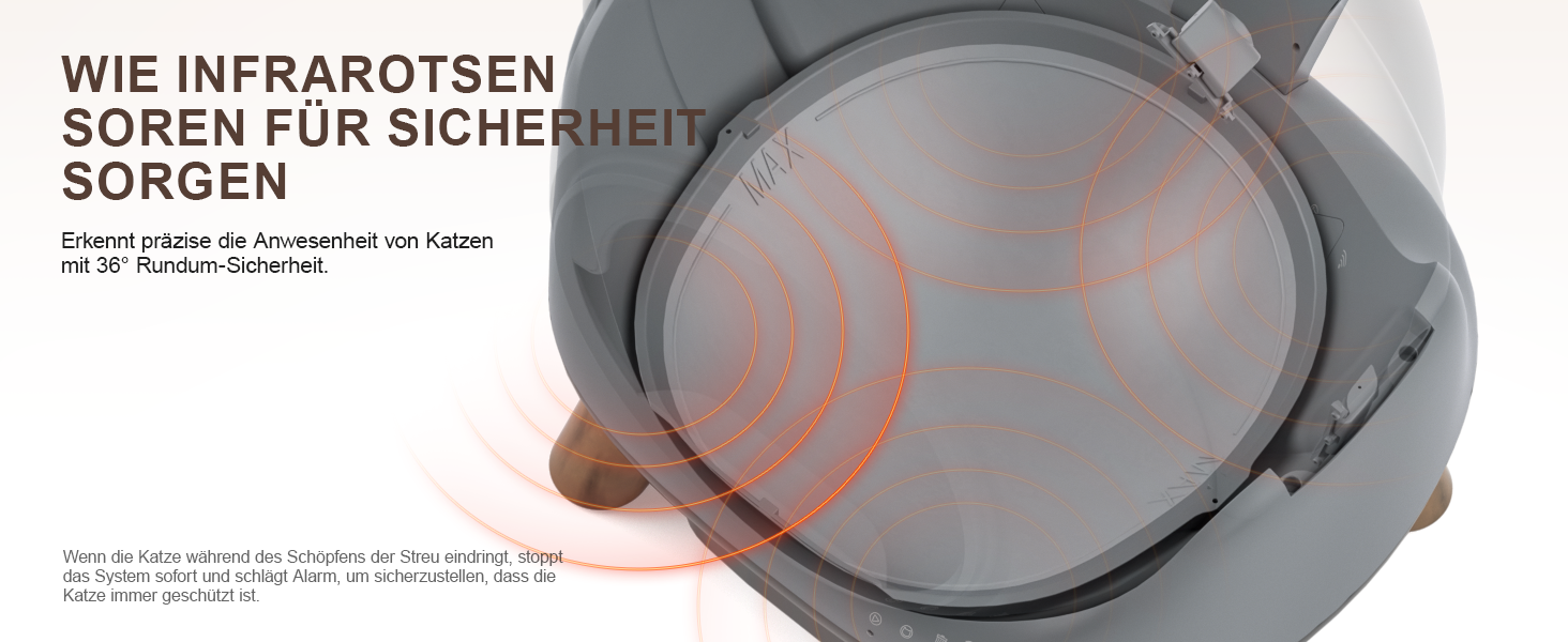 Автоматичний лоток для котів ELS PET з самоочищенням, захистом від розльоту, керуванням через додаток, без запаху, з килимком для котячого туалету та пакетами для сміття (чорний та сірий)