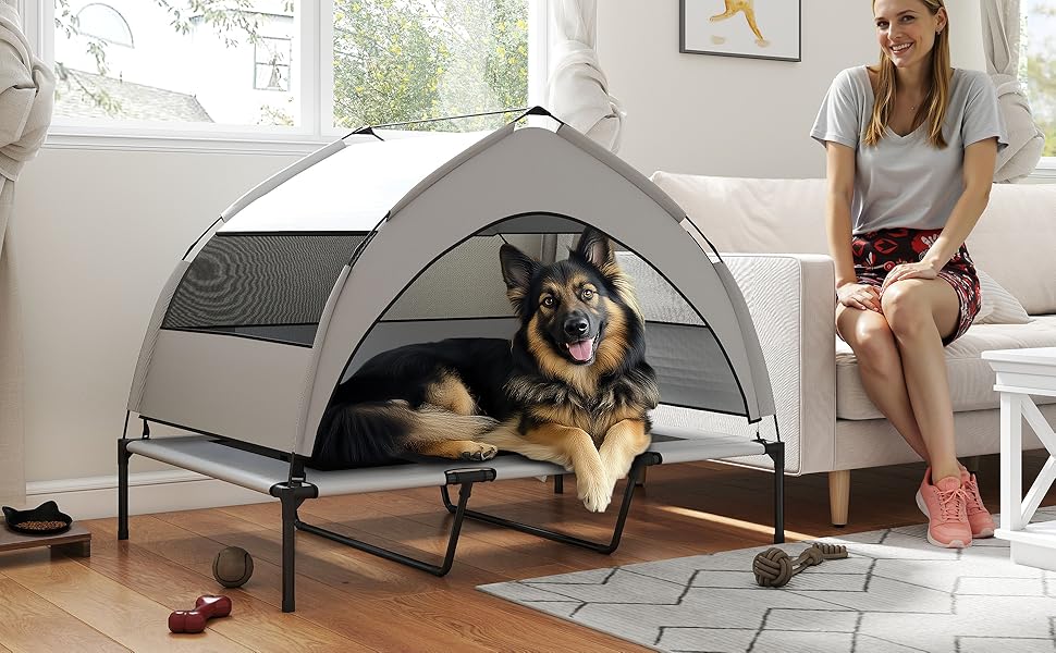 PawHut лежанка для собак 122x92x94 см, з піднятою спинкою, знімний чохол, велика, сталева, сіра та чорна