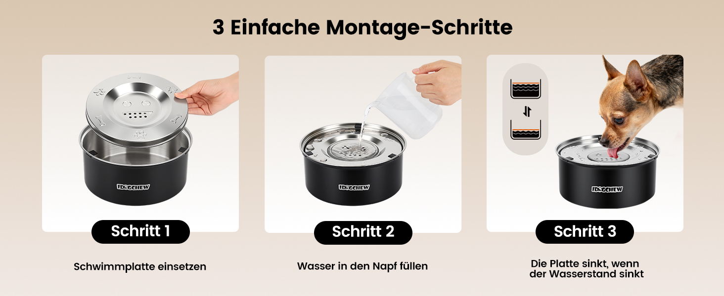 Миска для собак 1л без обливання, з нержавіючої сталі, чорна. Анти-обливання, з протиковзким дном, легко миється, сумісна з посудомийною машиною