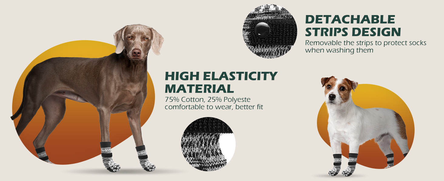 Шкарпетки для собак EXPAWLORER: антиковзаючі, захист лап, для гарячих доріг, контроль зчеплення, 6 шт. (X-small, Росаграу)