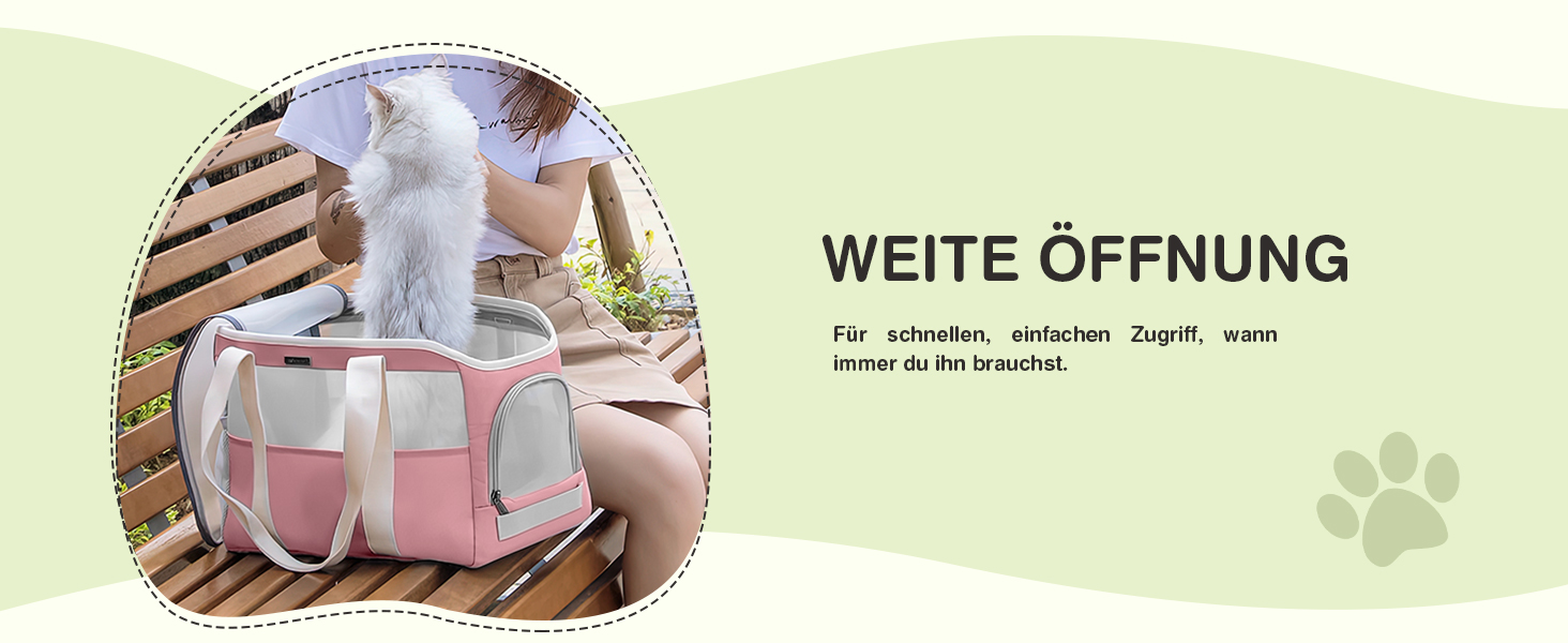 М'яка переноска для собак та котів ALLSOPETS, складана, дихаюча, з поводком, легка, для подорожей, до ветеринара, на вулицю (небесно-блакитний)