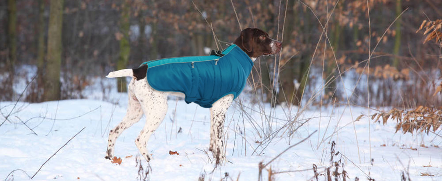 Водонепроникний теплий зимовий одяг для собак - куртка-манжетка з отвором для шлейки, камуфляж Olive Drab (3XL)