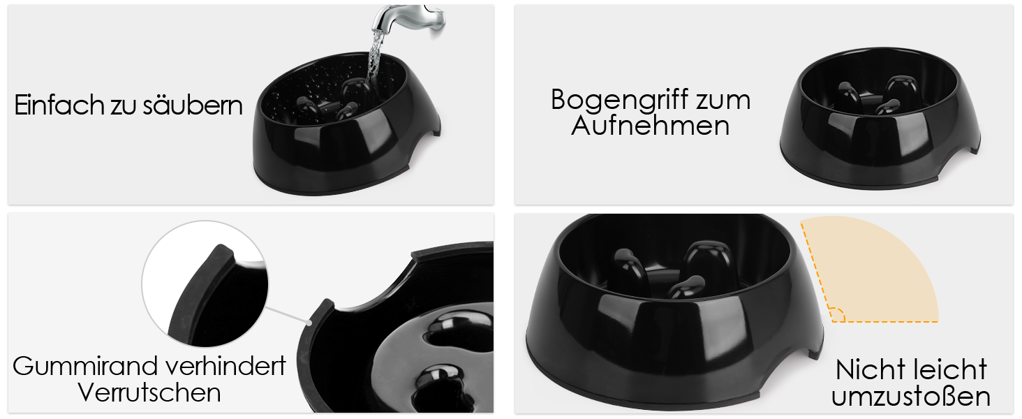 Миска для собак та котів Uperdeign, антизатримка, інтерактивна, 600 мл, рожева