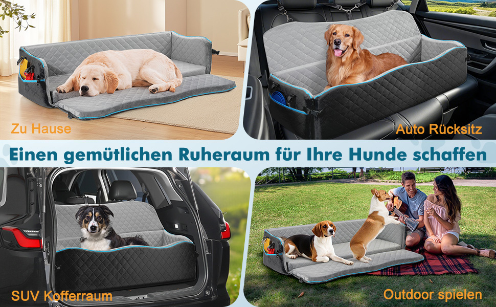 Автокрісло для собак - переноска для маленьких собак до 20 кг з ременем безпеки, чорно-сіре, для подорожей