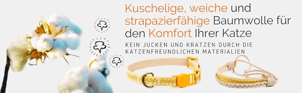 Нашийник для кота Pettsie з безпечною застібкою та браслетом дружби, міцна бавовна, D-подібне кільце для аксесуарів, регульований розмір 19-29 см (12,7 - 20,3 см, жовтий)