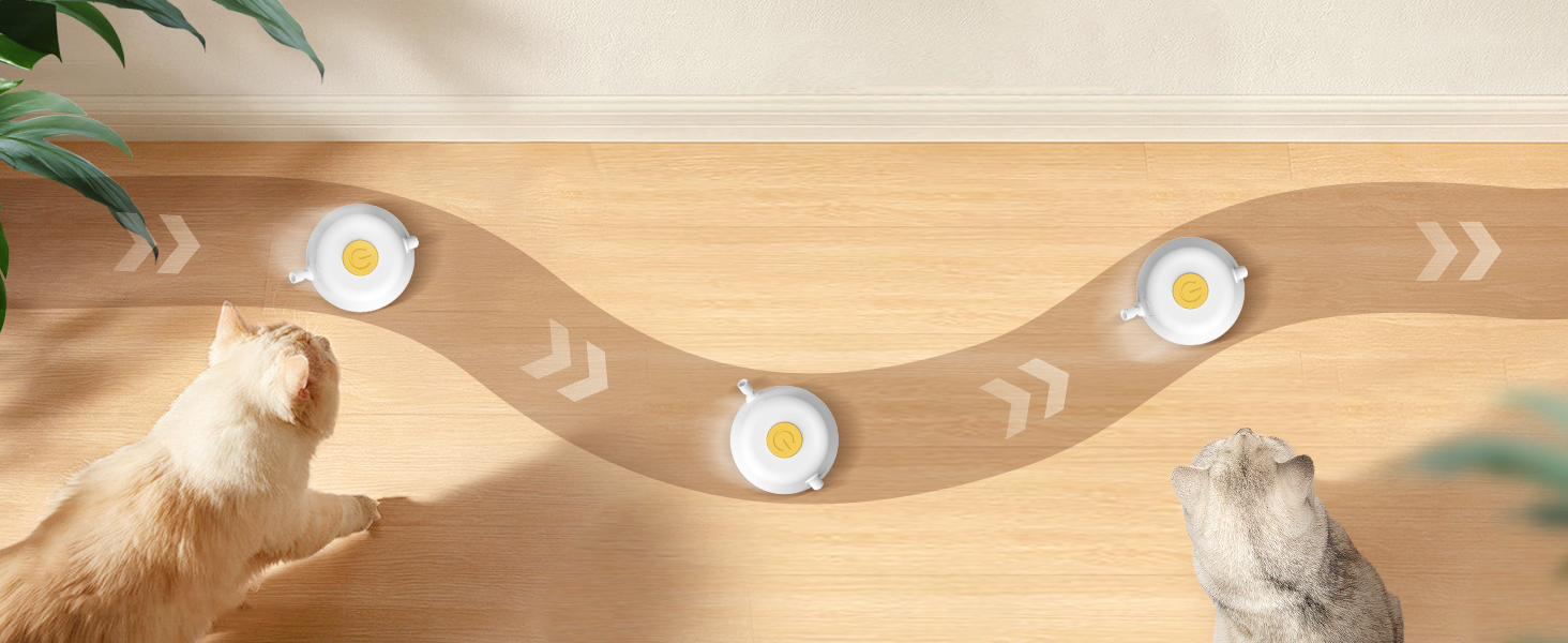 Інтерактивна іграшка для котів TGFIX 3 в 1 – електрична, з колесами та лазером, розвиваюча, з USB-зарядкою (жовта)