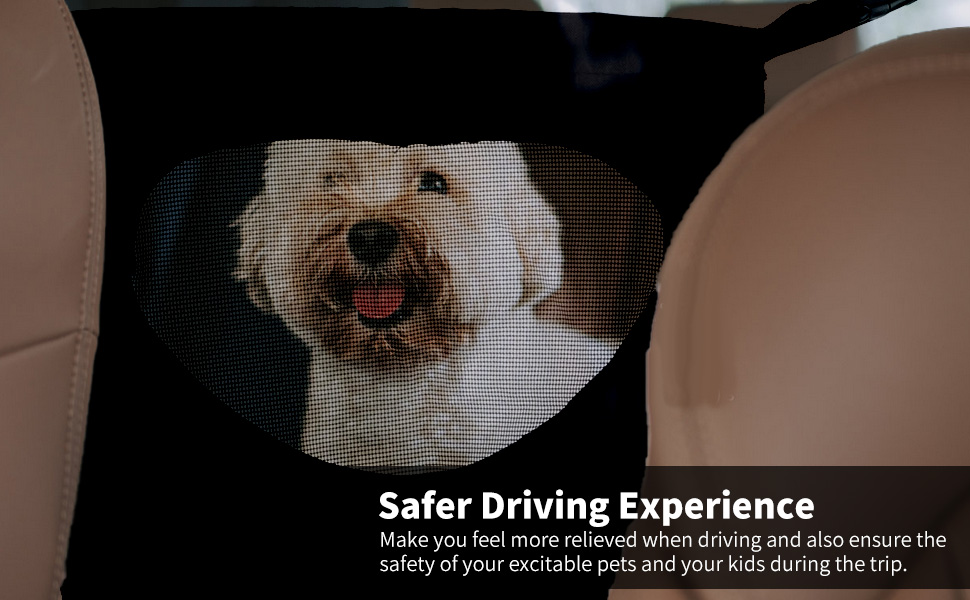 Сітковий бар'єр для собак у багажник авто, 71 x 45 см | Захист, безпека, комфорт
