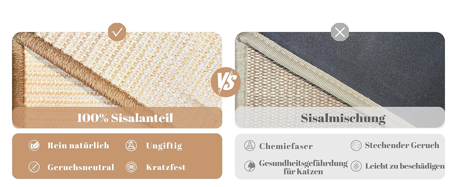 CheerPals Кігтеточка для котів 2-в-1 з натурального сизалю та м'яти, з масивного ясеня, 43x33x3 см