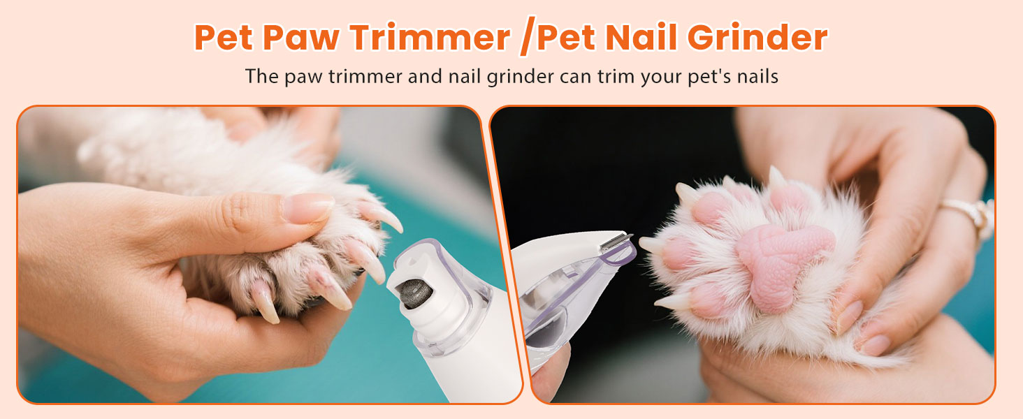 Машинка для стрижки собак Nobleza з пилососом, потужність 12000 Па, видаляє 99.99% шерсті, тиха, для собак та котів, 7 насадок, об'єм контейнера 2.5 л